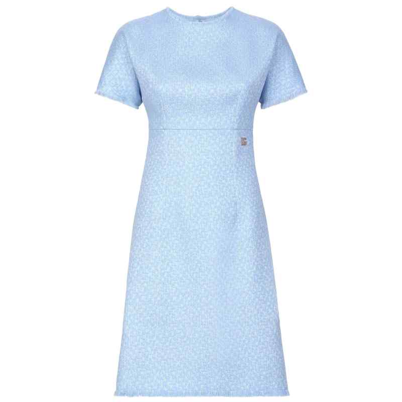 Dolce & Gabbana Rachel tweed midi dress with DG logo, theFeinheit