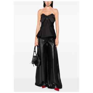 Alexander McQueen Bow-detailed peplum top