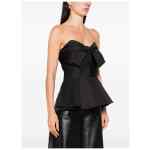 Alexander McQueen Bow-detailed peplum top