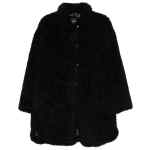 Emporio Armani Oversized coat in bouclé faux fur