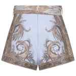 Zimmermann Paisley-print belted shorts