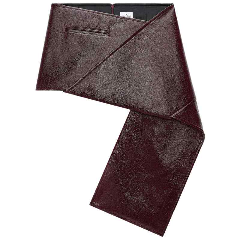 Courreges Vinyl mini skirt