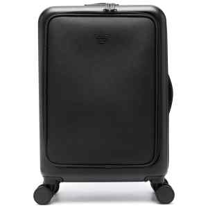 Emporio Armani carry-on suitcase with logo plaque