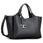 Tod'S T Timeless Shopping Bag In Leather Mini