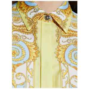 Versace Shirts Clear Blue