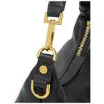 Versace Tag Hobo Bag In Nappa Leather