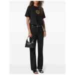 Versace Tag Hobo Bag In Nappa Leather
