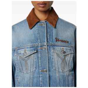 Versace Coats Blue