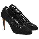 Ferragamo 90mm macramé pumps