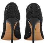 Ferragamo 90mm macramé pumps