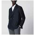 Tagliatore Blue wool double-breasted jacket