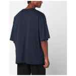 Dries Van Noten Oversized navy blue cotton T-shirt