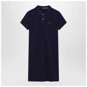 Polo Ralph Lauren Mini abito a polo in cotone blu navy