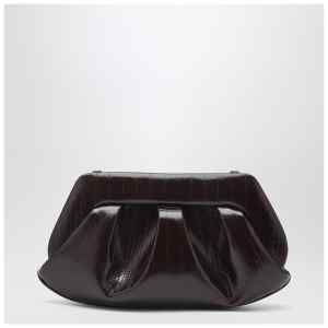 THEMOIRè Emera clutch in chocolate brown