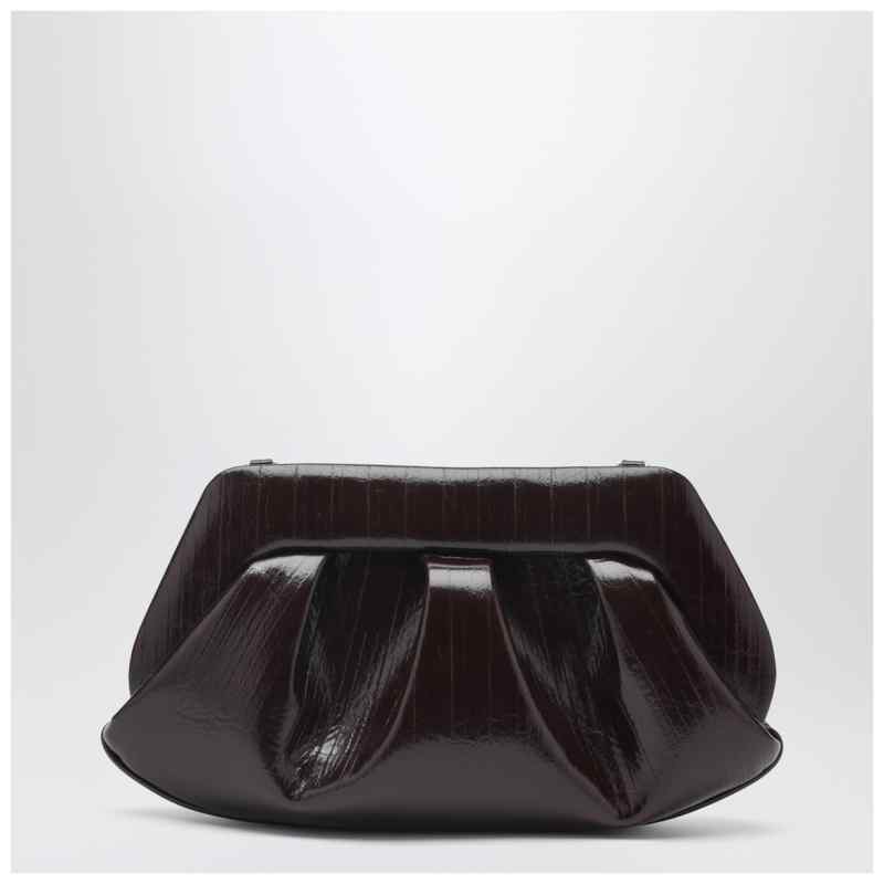 THEMOIR&egrave; Emera clutch in chocolate brown, theFeinheit
