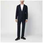 Tagliatore Single-breasted blue wool and cashmere suit