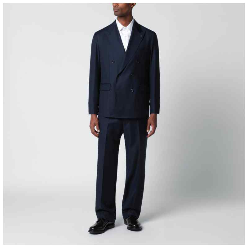 Tagliatore Blue wool double-breasted suit, theFeinheit