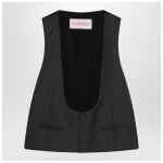 Valentino Charcoal grey vest in wool