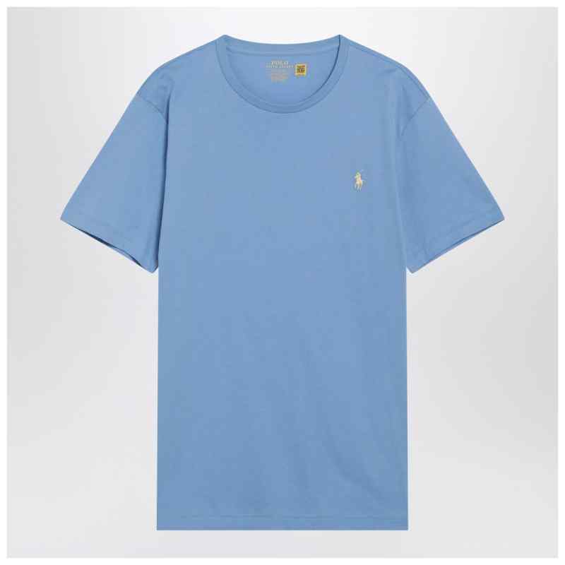 Polo Ralph Lauren Light blue cotton Custom Slim-Fit T-shirt Polo Ralph Lauren Light blue cotton Custom Slim-Fit T-shirt, theFeinheit