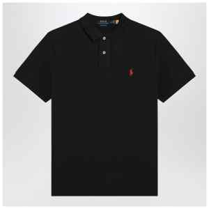 Polo Ralph Lauren Black cotton Custom Slim-Fit polo