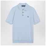 Polo Ralph Lauren Light blue cotton knit polo shirt