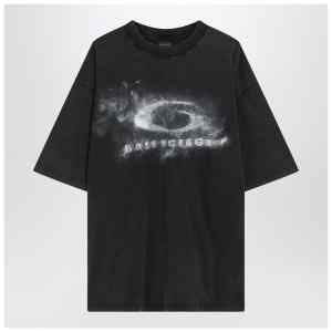 Balenciaga Black faded Crayon Loop oversize T-shirt