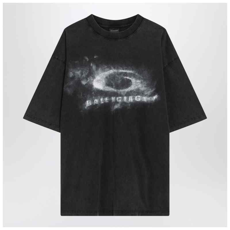 Balenciaga Black faded Crayon Loop oversize T-shirt, theFeinheit