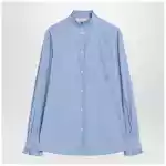 Valentino Light blue striped shirt in cotton