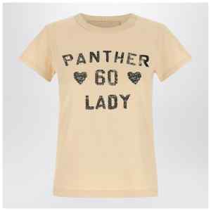 Valentino Panther Lady T-shirt in birch color