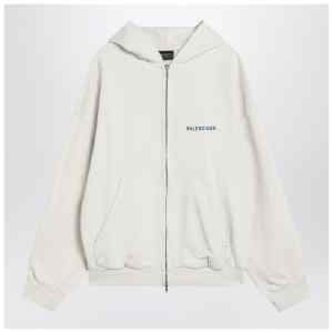 White Balenciaga Back sweatshirt Regular Fit