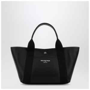 Balenciaga Biarritz shopping bag in black leather