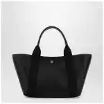Balenciaga Biarritz shopping bag in black leather