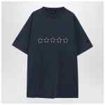 Balenciaga Washed navy blue oversized T-shirt