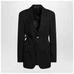 Balenciaga Black jacket with side tie