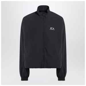 Balenciaga Black washed Loop Sports Icon zip jacket