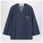 Valentino Garavani Denim shirt with V Gold details