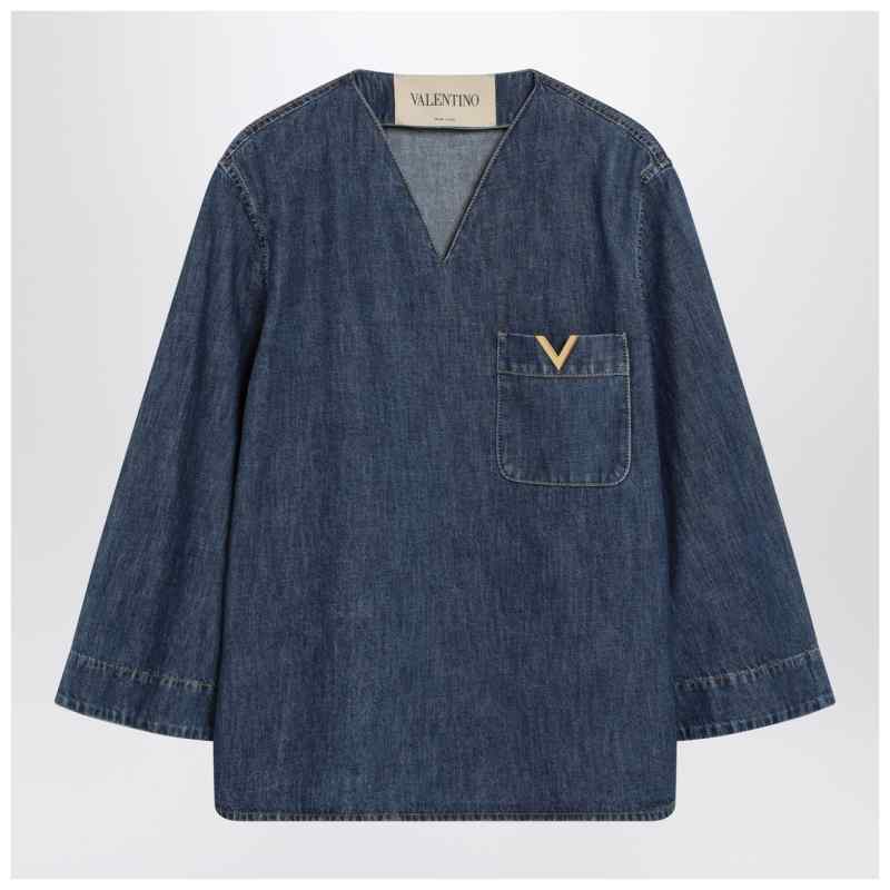 Valentino Garavani Denim shirt with V Gold details, theFeinheit