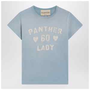 Valentino Garavani Light blue Panther Lady T-shirt