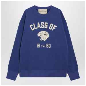 Valentino Blue sweatshirt with Panther print