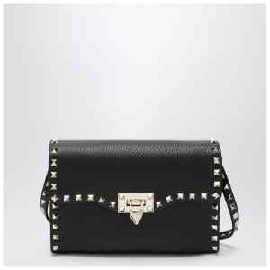 Valentino Small black Rockstud crossbody bag