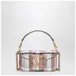 Valentino Small Locò shoulder bag in multicolour laminated elaphe leather