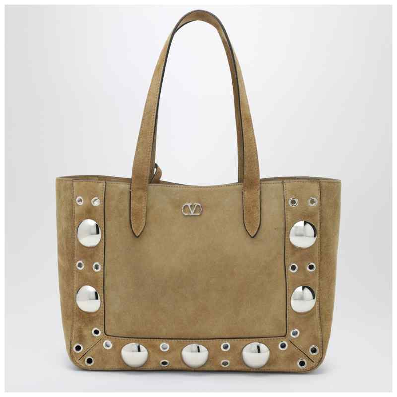 Valentino Medium Nellc&ocirc;te tote bag in Havana suede, theFeinheit