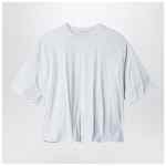 Acne Studios Gathered logo T-shirt Grey Melange