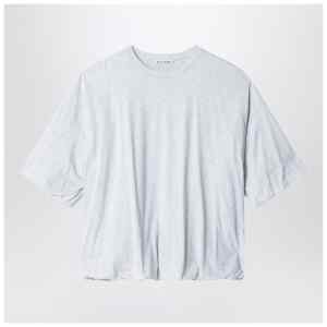 Acne Studios Gathered logo T-shirt Grey Melange
