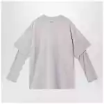 Acne Studios Light grey layered structure T-shirt