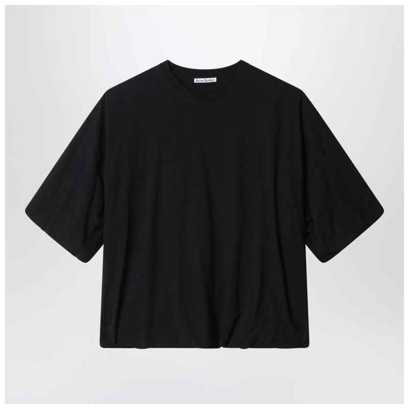 Acne Studios Gathered logo T-shirt Black, theFeinheit