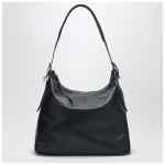 LEMAIRE Navy blue leather belted hobo bag