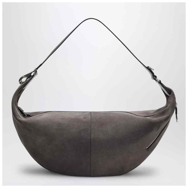LEMAIRE Greige Quiver Clip suede bag LEMAIRE Greige Quiver Clip suede bag, theFeinheit