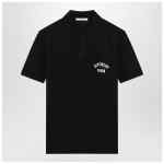 Givenchy Dark blue polo shirt with logo embroidery