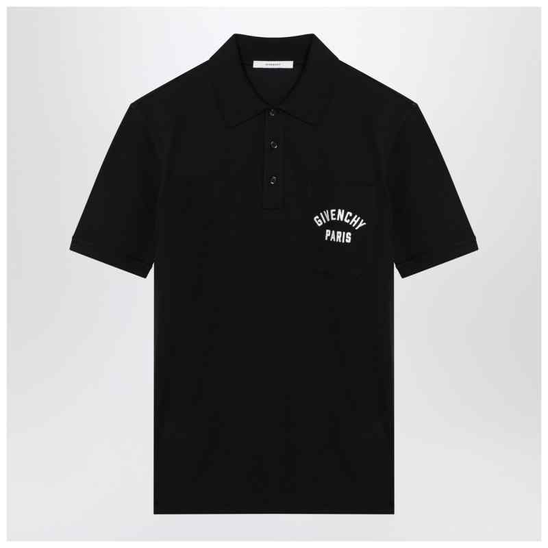Givenchy Dark blue polo shirt with logo embroidery, theFeinheit